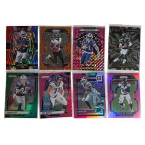 NFL Panini Prizm, Turbocharged, Select, Rated Rookies Trading Cards Lot Of 8 NM
